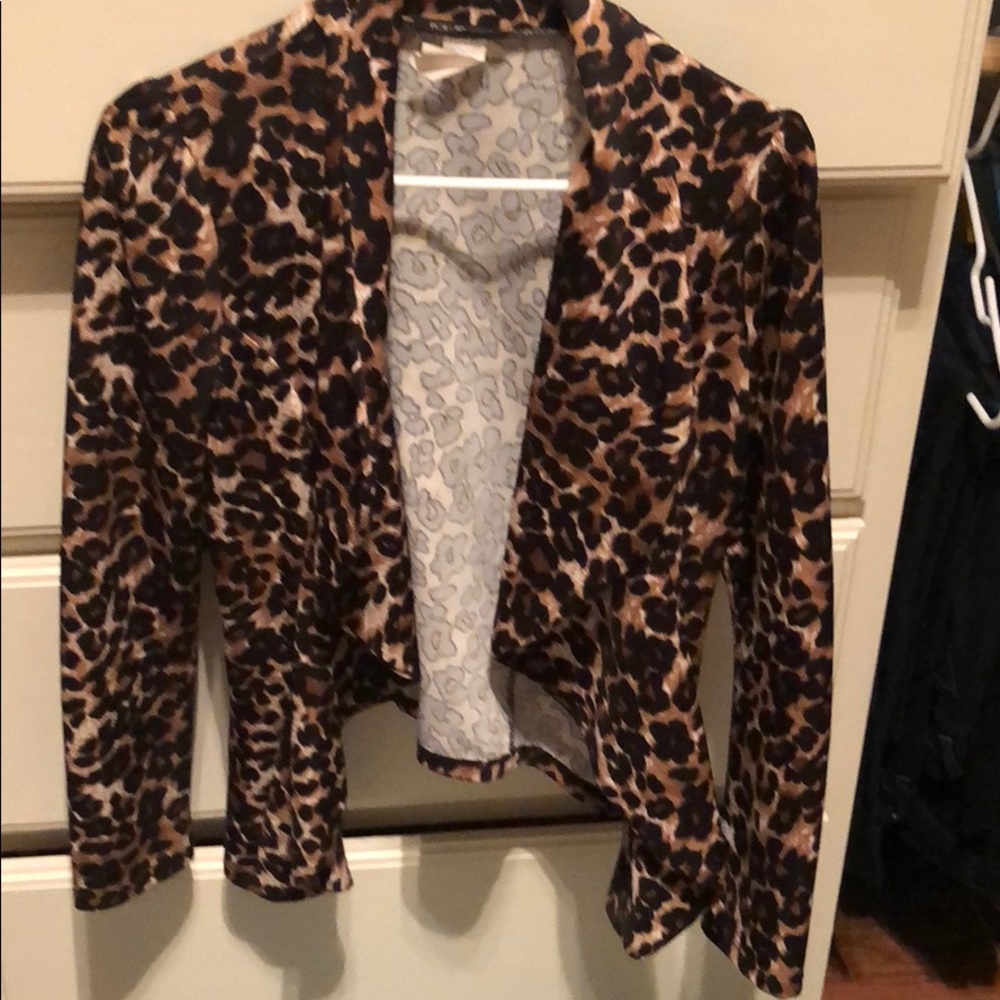 Cheetah blazer